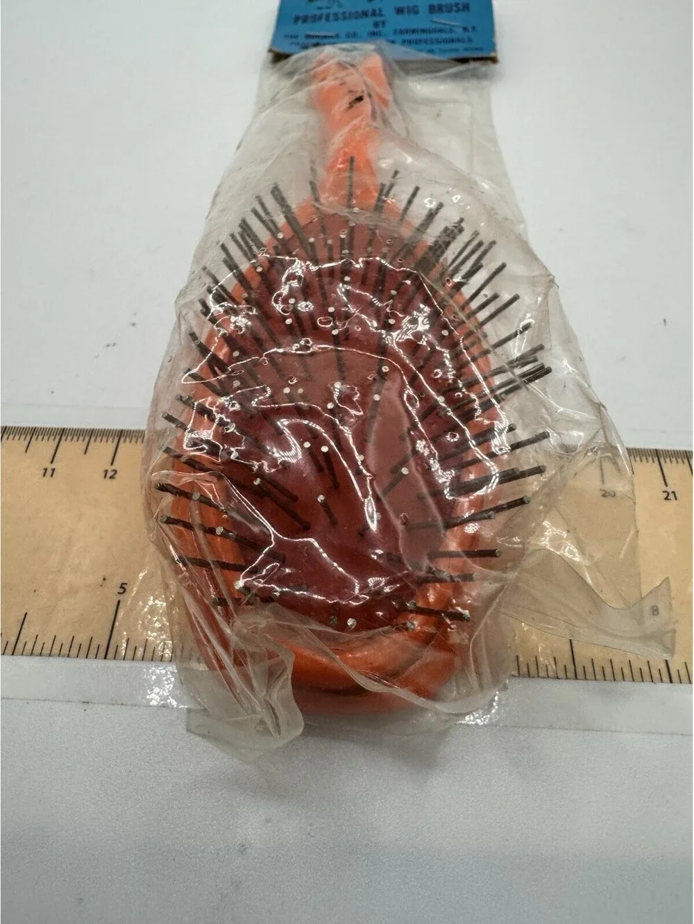 Vintage Aristocrat Professional Wig Brush - Orange Made In Hong Kong NOS